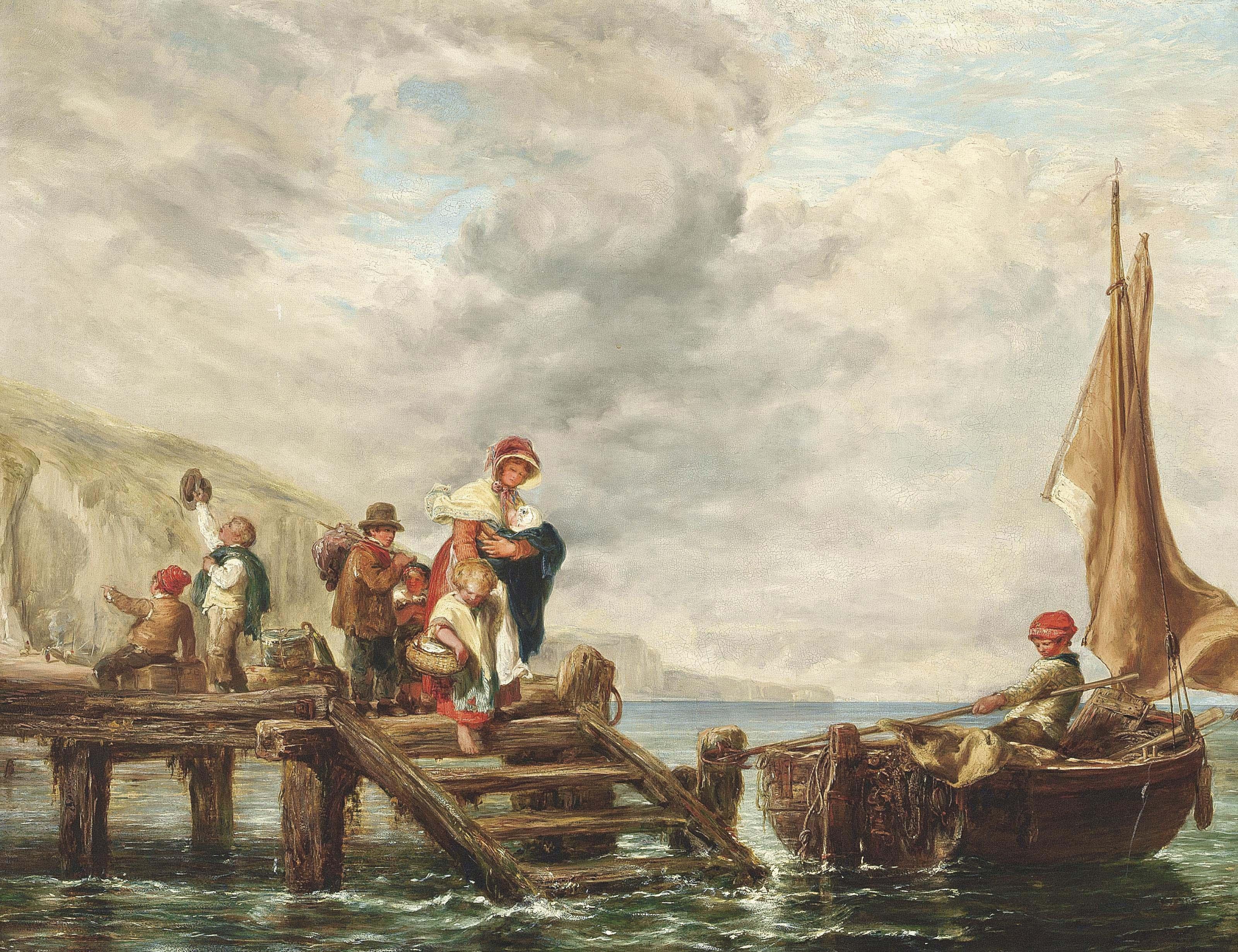 William Collins, R.A. - The embarkation