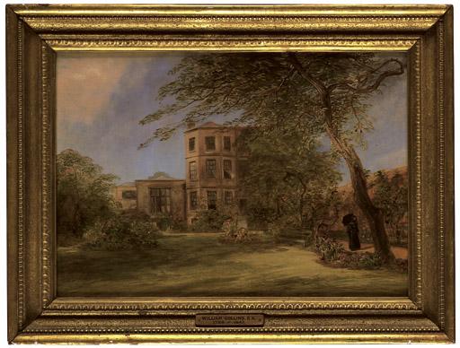 William Collins, R.A. - View of Sir David Wilkie\'s house in Vicarage Place, Kensington, from the back garden