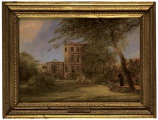 William Collins, R.A. - View of Sir David Wilkie\'s house in Vicarage Place, Kensington, from the back garden