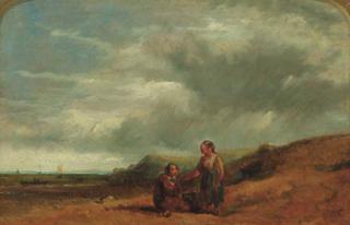 William Collins - Children resting on a beach