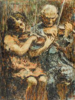 William Conor, R.H.A., P.R.U.A. - The Music Lesson