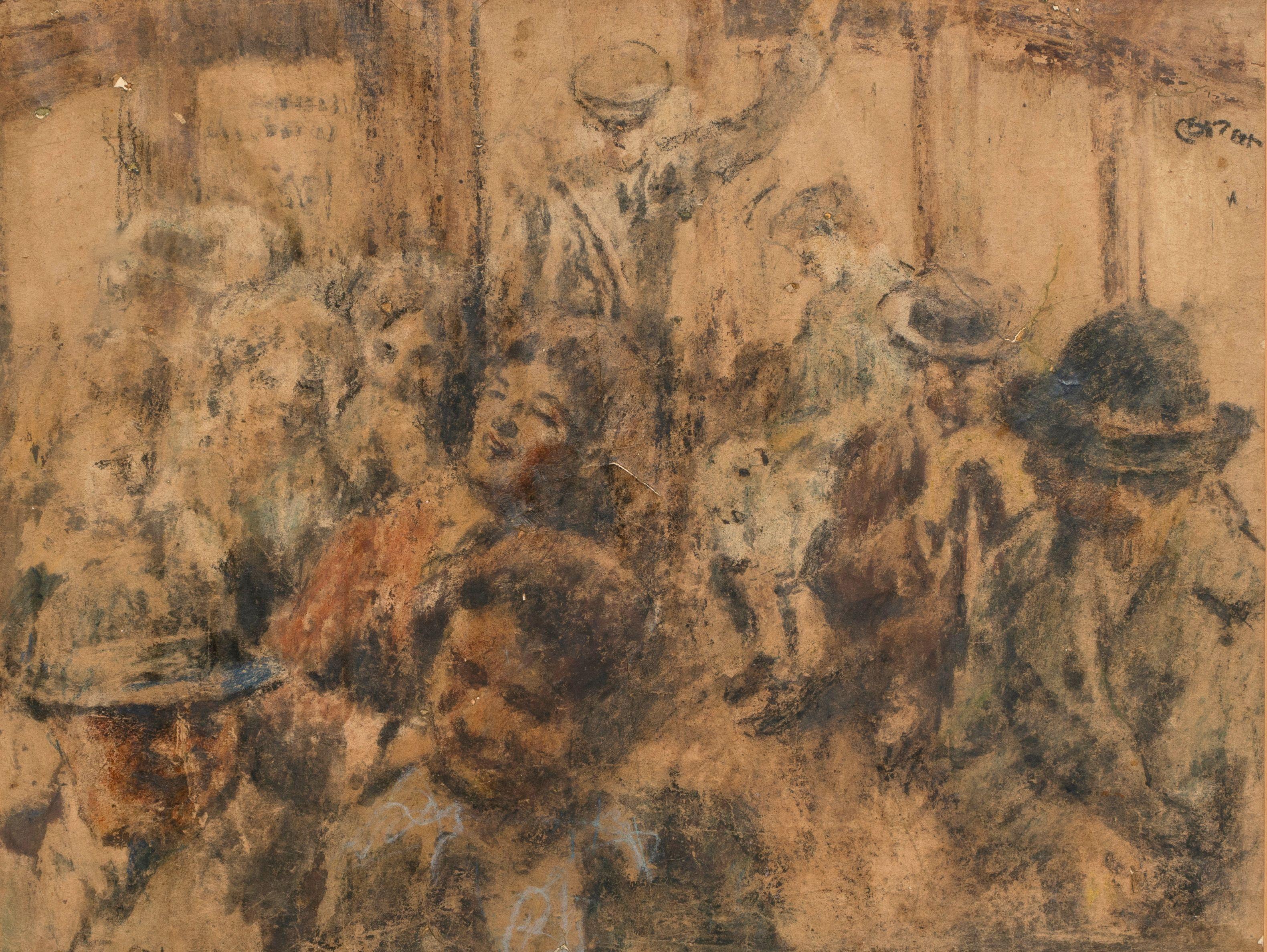 William Conor R.H.A., R.U.A. - Fares Please? 37.8 x 49 cm. (14 7/8 x 19 1/4 in.)