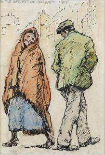 William Conor R.H.A., R.U.A. - In the Streets of Belfast