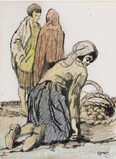 William Conor, R.H.A., R.U.A. - Picking potatoes