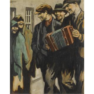 William Conor, R.H.A., R.U.A. - The Melodeon Player