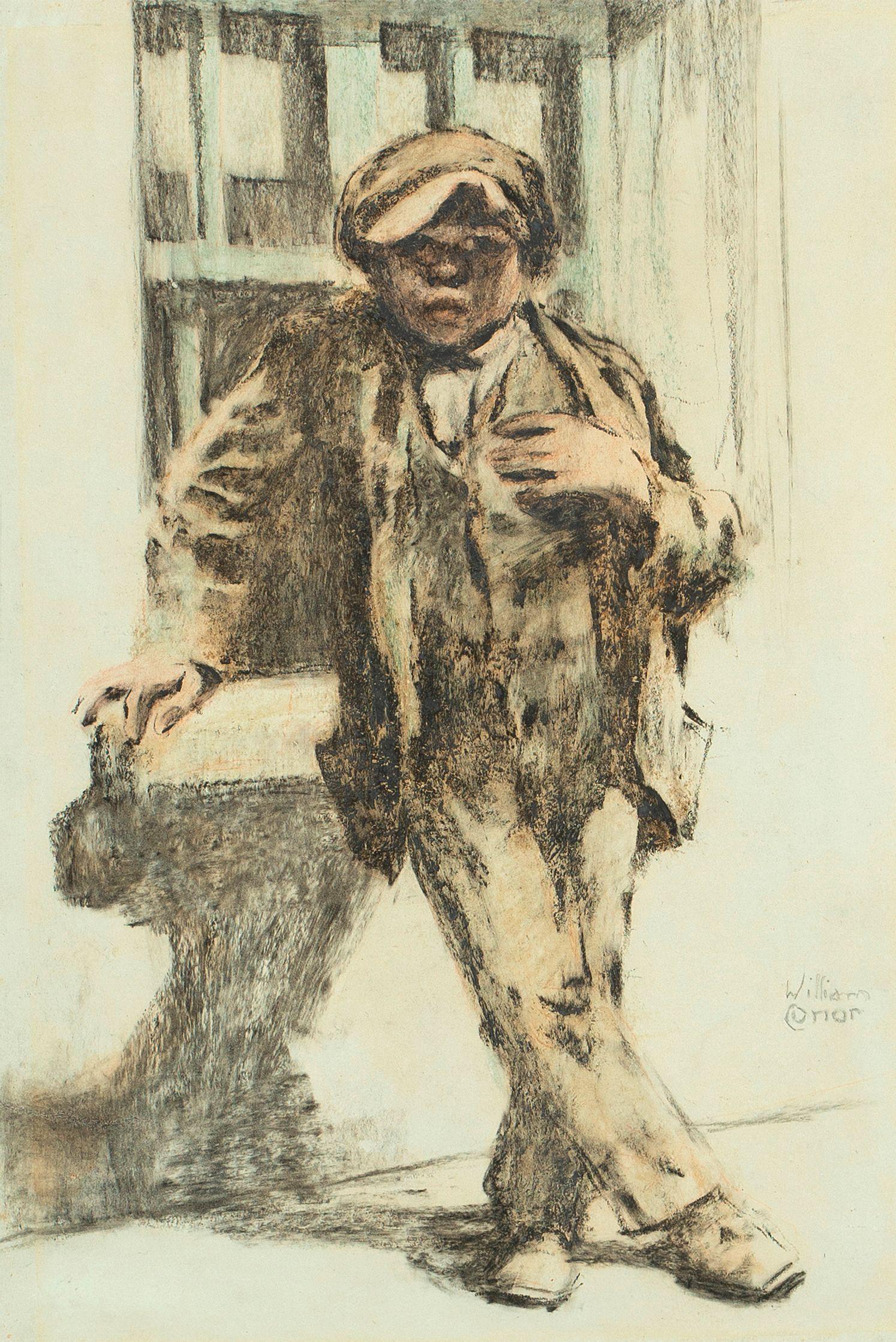 William Conor R.H.A., R.U.A. - The Scallywag 35.4 x 23.6 cm. (13 7/8 x 9 1/4 in.)