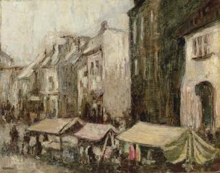 William Conor - The Open Air Market