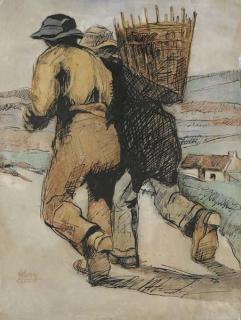 William Conor - Turf Gatherers