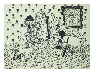 William Copley - The Billiard Lesson