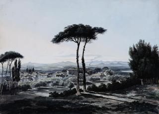 William Cowen - View of Frascati, near Rome