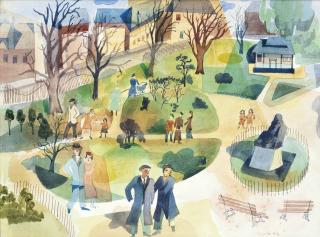 William Crosbie, R.S.A. - Kelvingrove Park, Glasgow