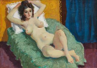 William Crosbie RSA RGI - Reclining nude