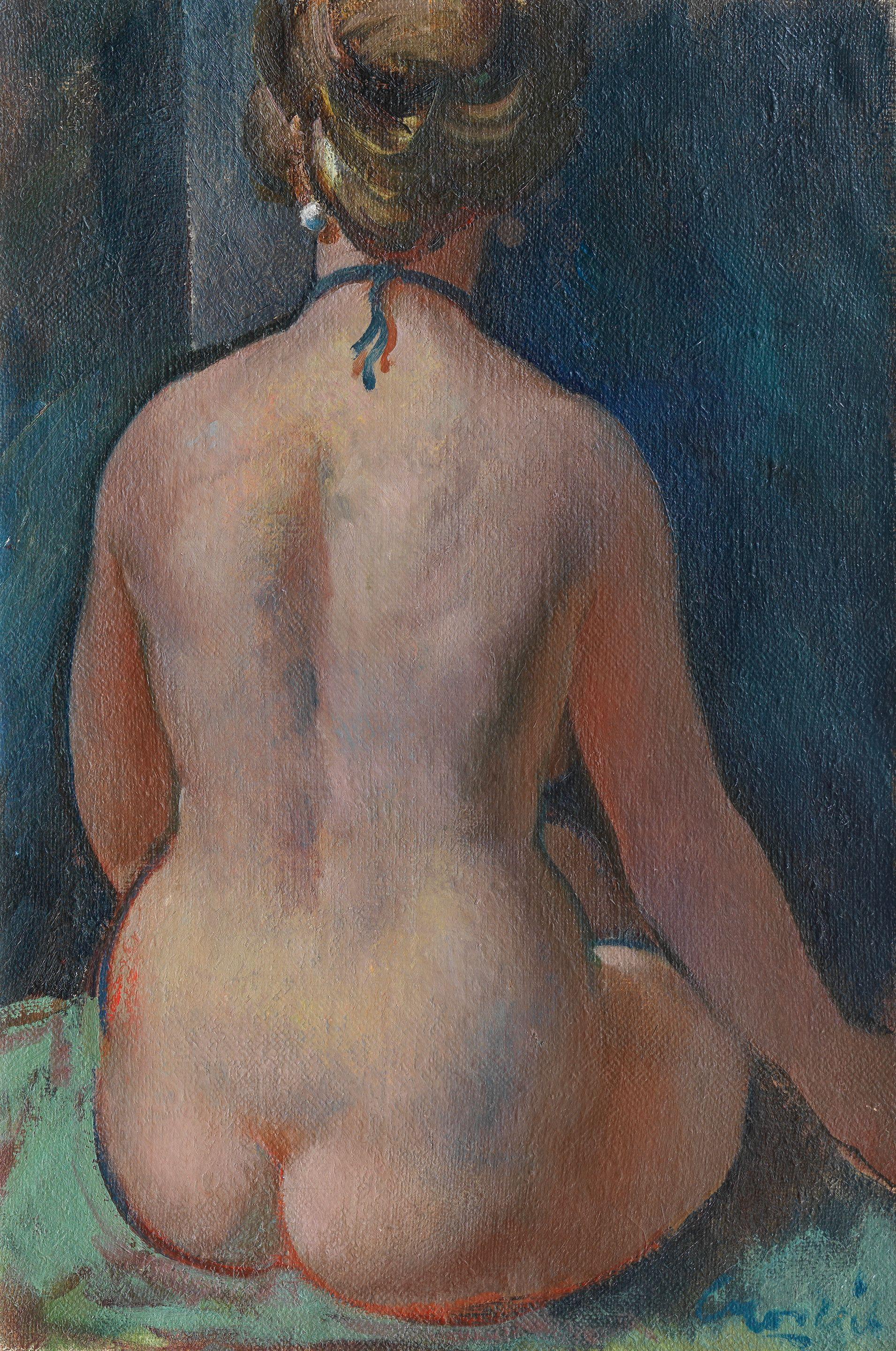 William Crosbie RSA RGI - Seated nude