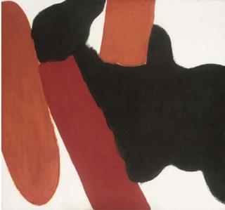 William Crozier, H.R.H.A. - Composition In Red And Black