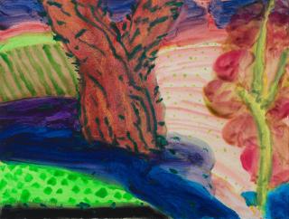 William Crozier H.R.H.A. - Untitled (Landscape) 28 x 37.5 cm. (11 x 14 3/4 in.)