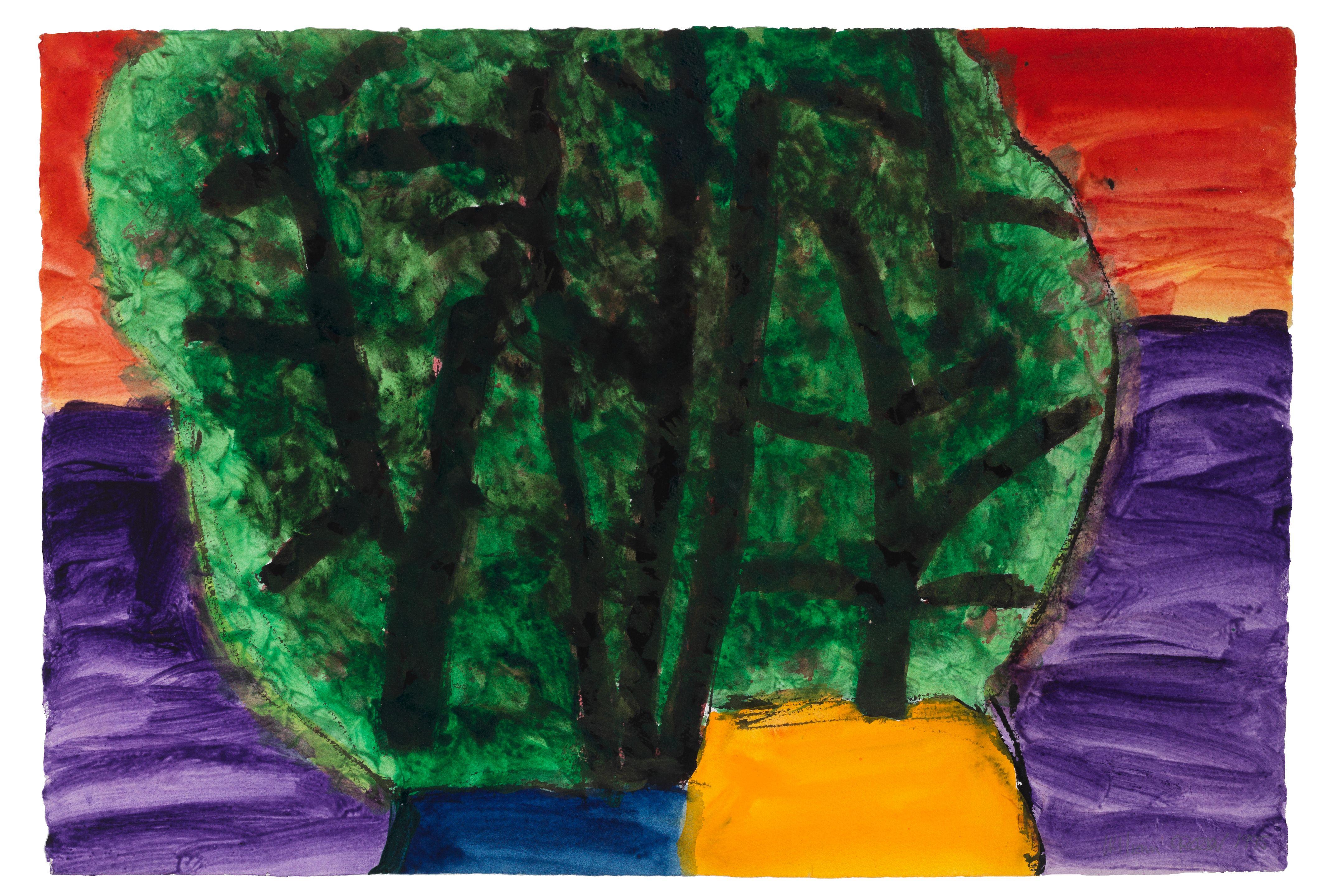 William Crozier H.R.H.A. - Untitled (Landscape) (unframed)