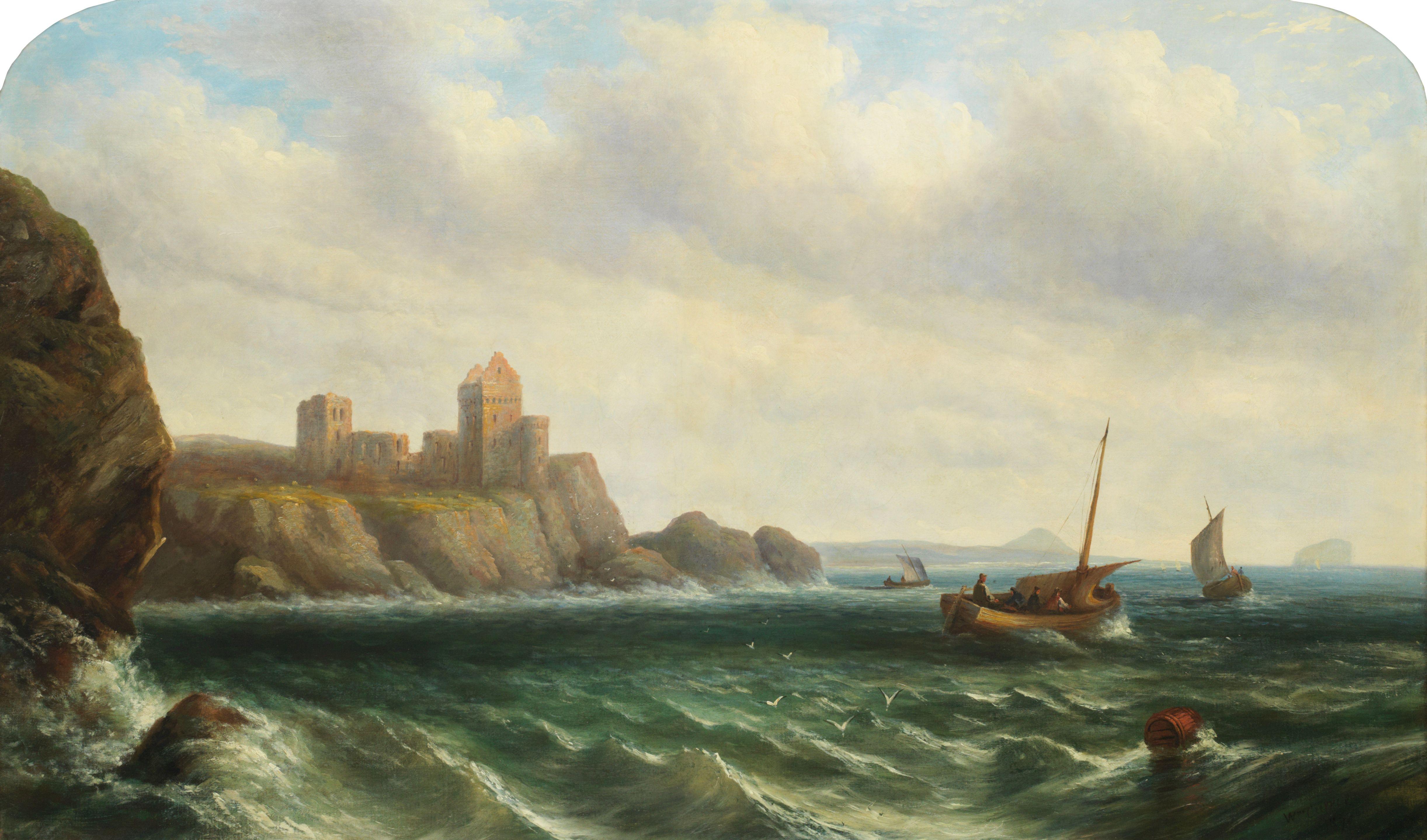 William Currie - Tantallon Castle from the sea