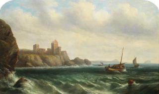 William Currie - Tantallon Castle from the sea