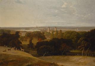 William Daniell, R.A. - A View Of London From Greenwich Park