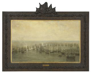 William Daniell, R.A. - The Action at Trafalgar, 21 October 1805