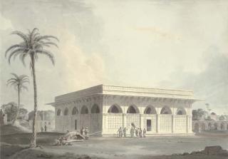 William Daniell, R.A. - The Chausath Khamba, Nizamuddin, Delhi.