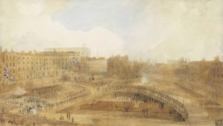 William Daniell, R.A. - The Prince of Wales laying the foundation stone of the Theatre Royal, Covent Garden, 31 December 1808