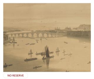 William Daniell, R.A. - View of Westminster Bridge and Abbey taken from Somerset House