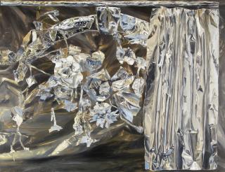 William Daniels - Still Life With Flowers And Curtains