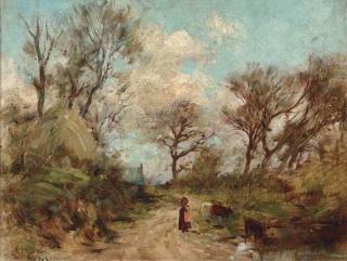 William Darling Mckay, R.S.A. - Cattle watering