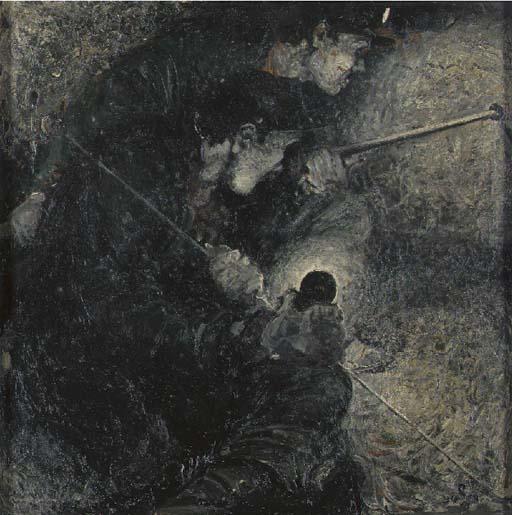 William Davidson White - Loading a Hole