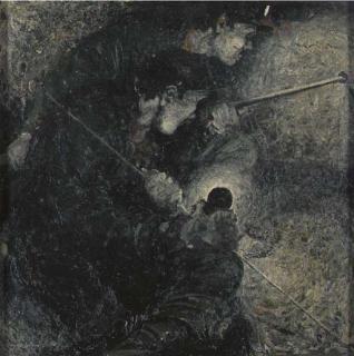 William Davidson White - Loading a Hole