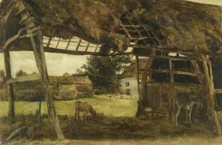 William Davis - Old Farm Shed Near Birkdale