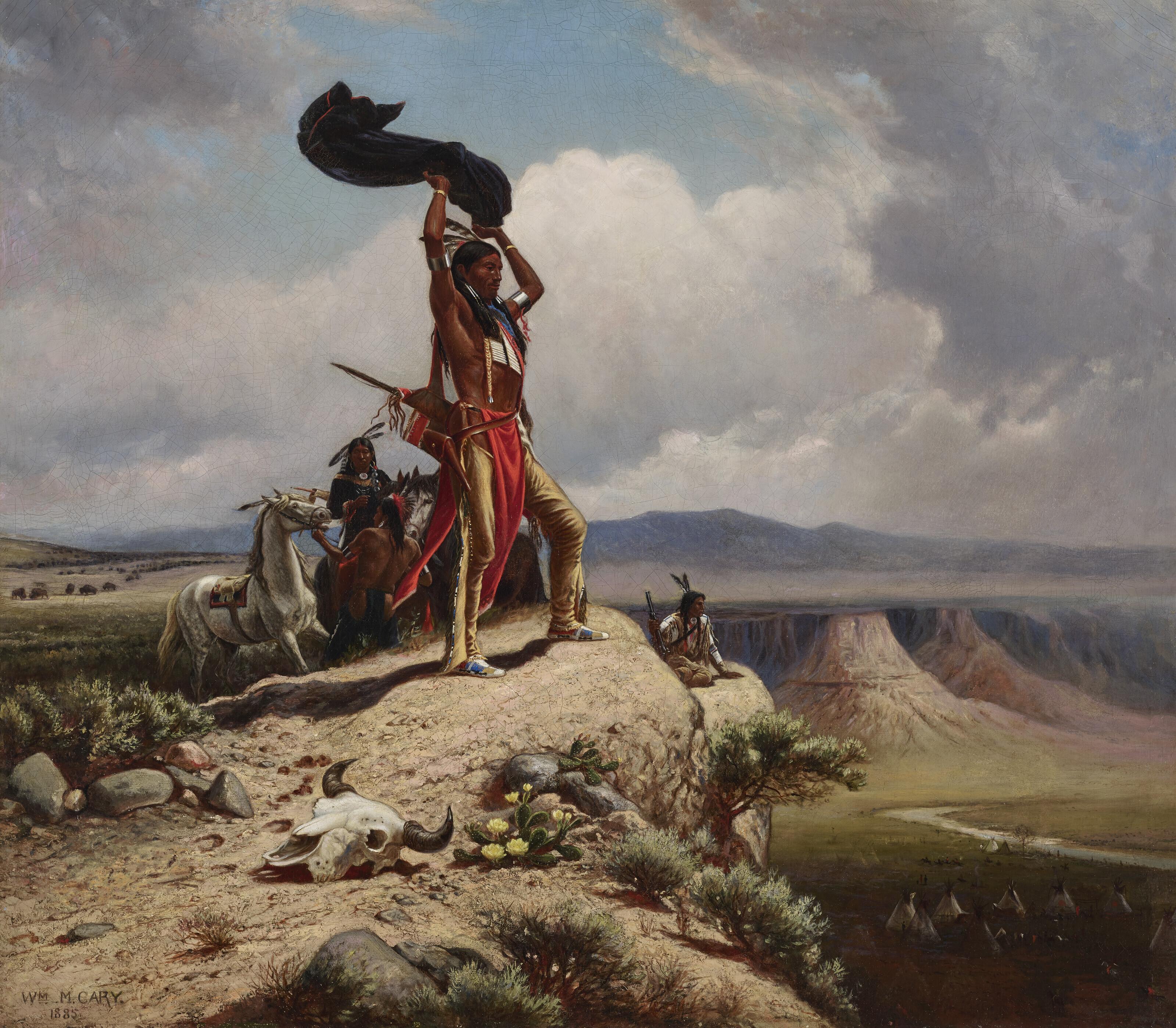 William De La Montagne Cary - The Buffalo Signal (Game in Sight)