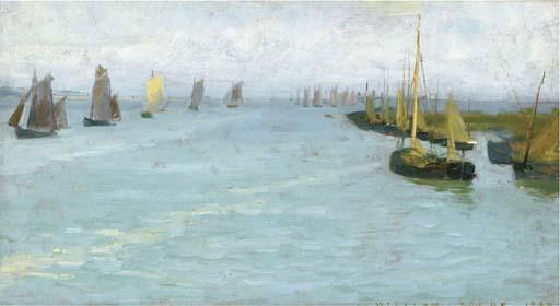 William de Leftwich Dodge - Sailboats offshore