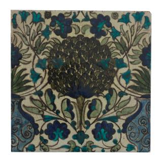 William De Morgan - An early Fulham Period tile, 1888-1897