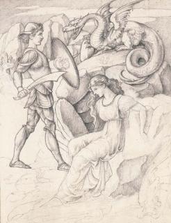 William De Morgan - Perseus and Andromeda