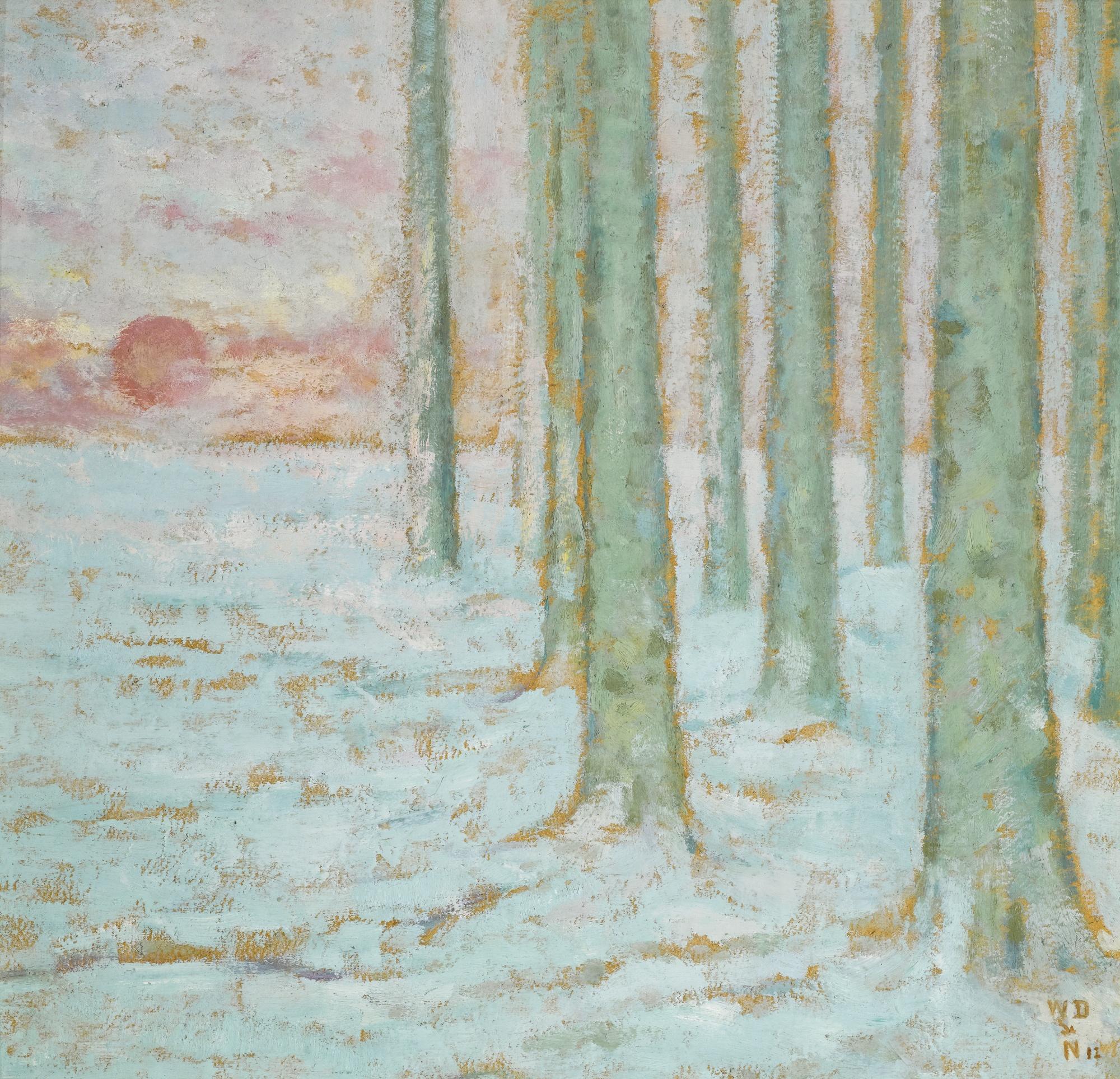 William Degouve De Nuncques - Belgian hiver Dans La Foret