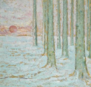 William Degouve De Nuncques - Belgian hiver Dans La Foret