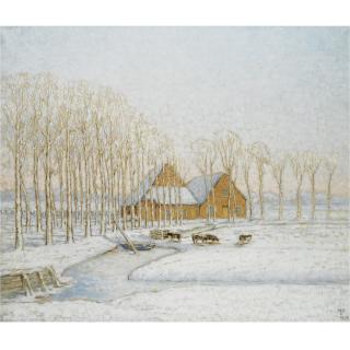 William Degouve de Nuncques - Belgian Paysage D\'Hiver
