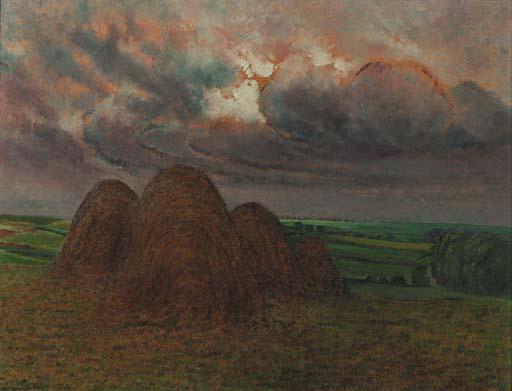 William Degouve De Nuncques - Threatening clouds
