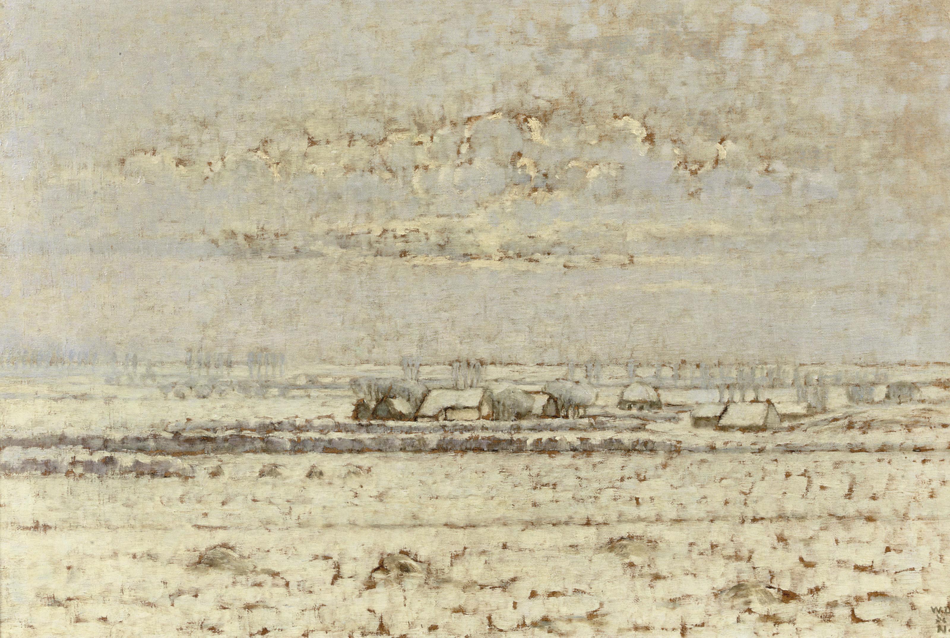 William Degouves de Nuncques - A small town in winter