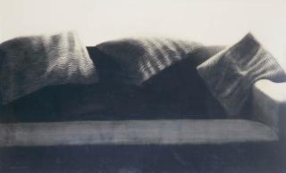 William Delafield Cook - A Sofa with Cushions on Top