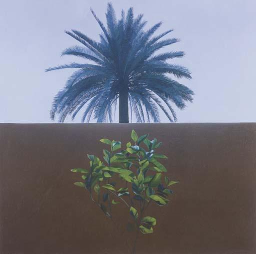 William Delafield Cook - Untitled (Two Trees and a Wall)