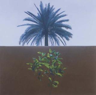 William Delafield Cook - Untitled (Two Trees and a Wall)