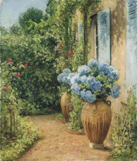 William Didier-Pouget - A sunlit garden