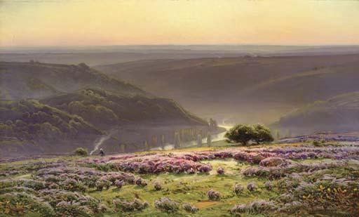 William Didier-Pouget - Le matin: Gruyères en Fleurs, Vallée de la Dordogne