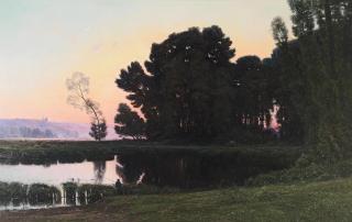 William Didier-Pouget - Soleil levant, vallée de la Dordogne