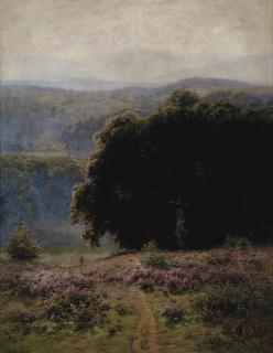 William Didier-Pouget - Traveller On A Path Amongst A Vast Landscape