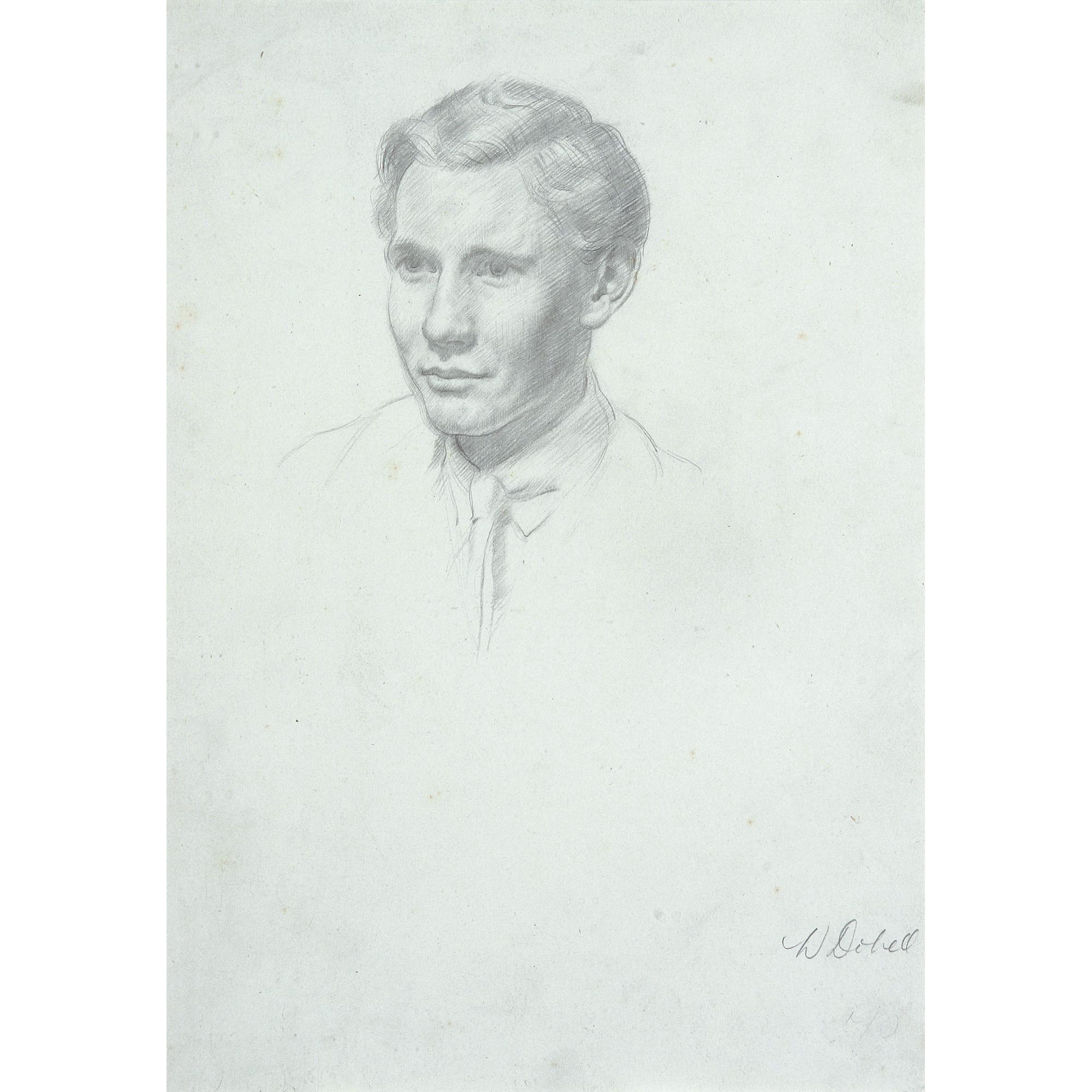 William Dobell - Australian Portrait Of A Young Man