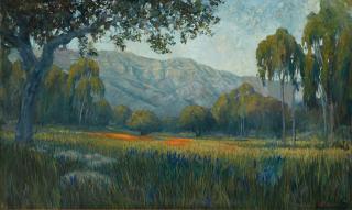 William Dorsey - California Landscape with Wildflowers